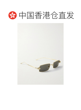 1h可退 香港直邮CARTIER 卡地亚 女士 logo标识太阳镜 CT0473S