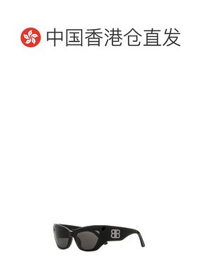 1h可退 香港直邮Balenciaga 巴黎世家 女士 黑色醋纤标志蝴蝶太阳