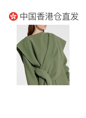 香港直邮The Row 女士 Keran 羊绒披巾 green绿色【付后1h可退】