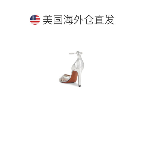 香港直邮Alaïa 女士 网眼凉鞋 3E049TK028 metal【付后1h可退】 - 图1