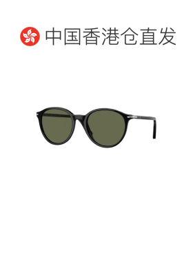 1h可退 香港直邮Persol 男士 圆形太阳镜 PO3350S black黑色 舒适