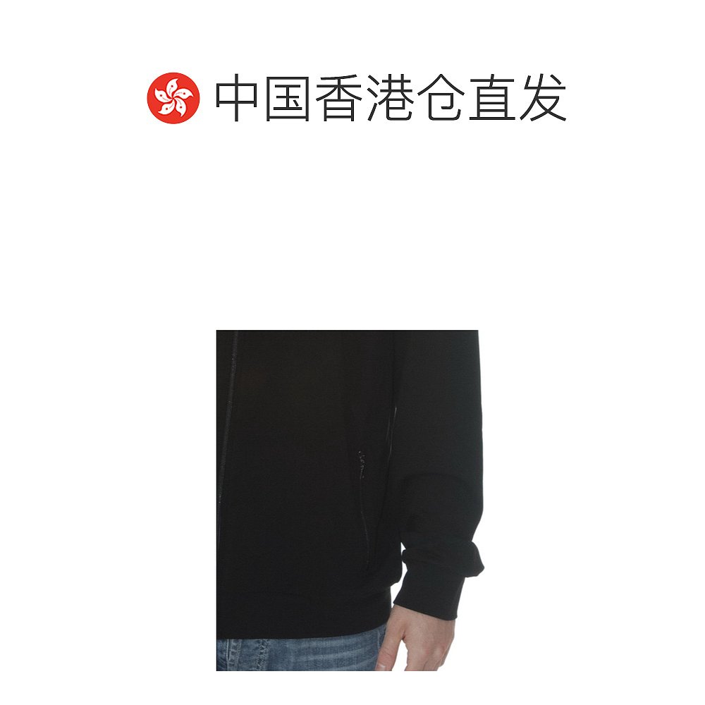 香港直邮EA7 Emporio Armani 徽标拉链休闲夹克 2744132A283NERO - 图1