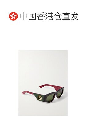 香港直邮Gucci 古驰 女士 几何框太阳镜 GG1664S brown棕色 舒适