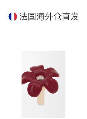 1h可退 欧洲直邮LOEWE/罗意威 女士银色/酒红色纯银/珐琅吊坠