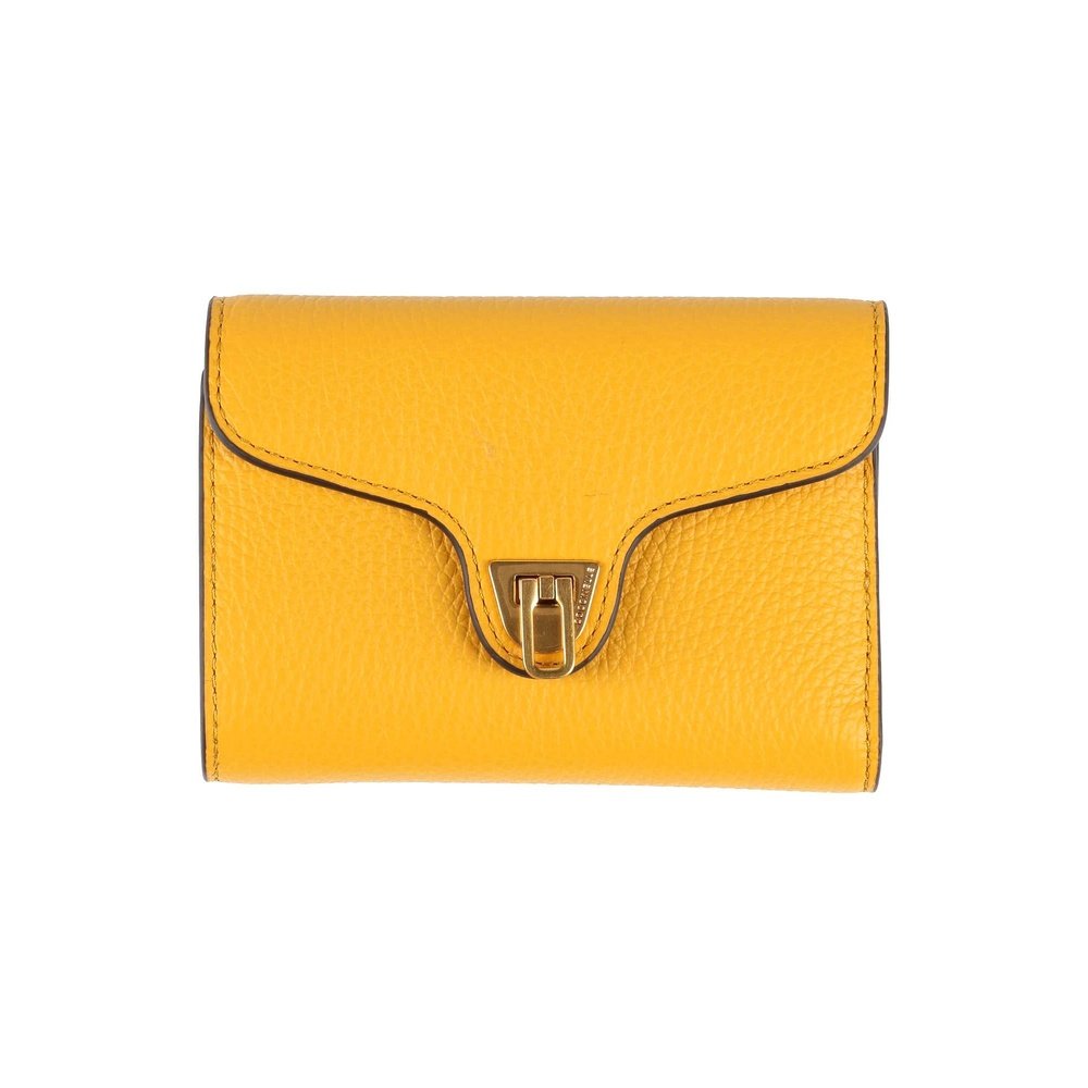 1h可退 香港直邮Coccinelle 女士 钱包 yellow黄色 舒适时尚,淘宝优惠券,粉丝福利购,淘宝优惠卷