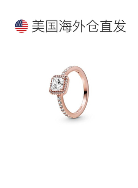 1h可退 【美国直邮】Pandora 方晶锆石永恒方形闪耀光环戒指
