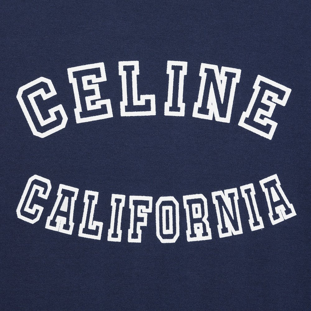 欧洲直邮CELINE/思琳  california 70 年代棉质平纹针织 T 恤 - 图2