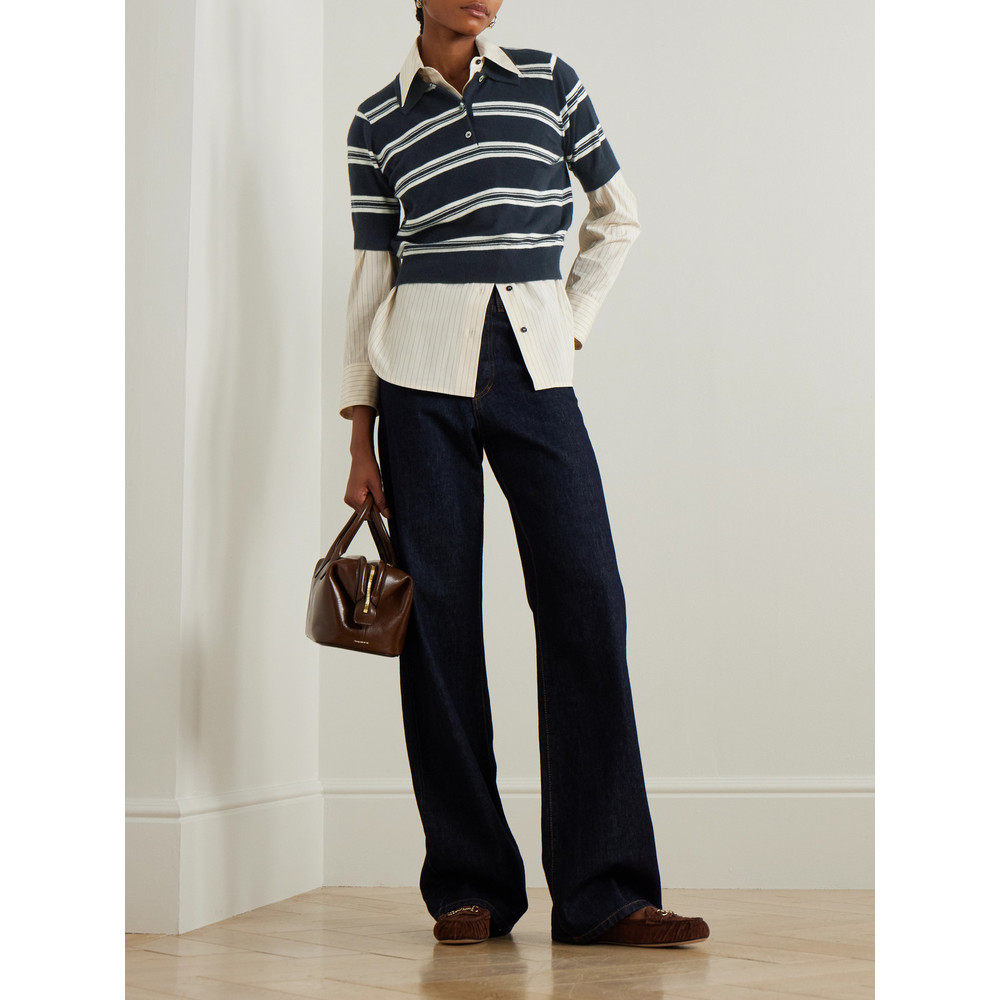 1h可退 香港直邮Arch4 女士 Octavia 条纹羊绒Polo衫 KNJP2547CNA,淘宝优惠券,粉丝福利购,淘宝优惠卷