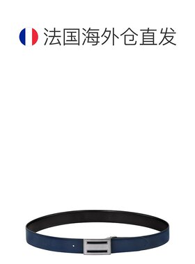欧洲直邮Longchamp/珑骧 男士黑色皮革腰带皮带 【付后1h可退】