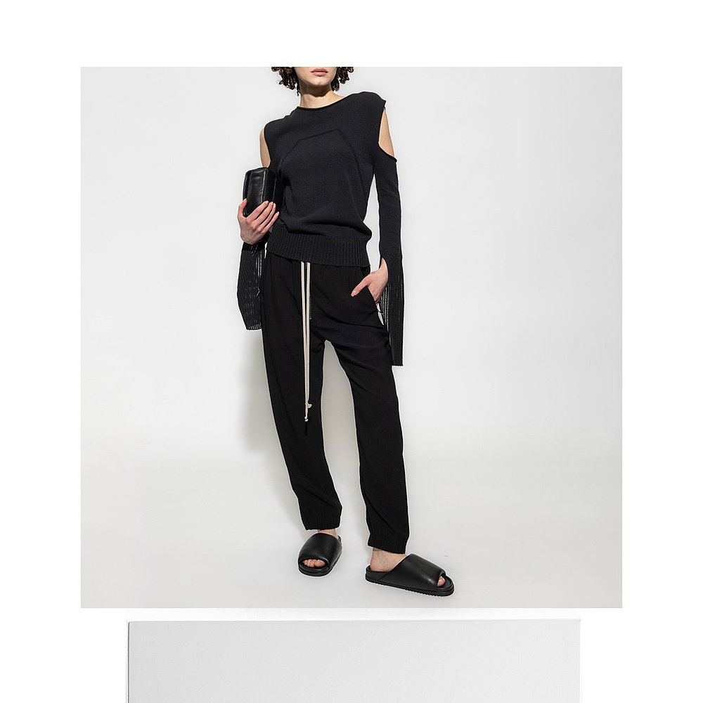 香港直邮RICK OWENS 女士针织衫/毛衣黑色 RP01C5663-KEC-09 - 图3