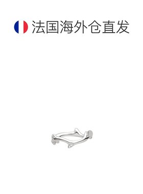 1h可退 欧洲直邮Dior 迪奥 女士白色白金戒指新款