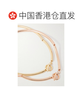 1h可退 香港直邮Roxanne Assoulin 女士 The Tubular 黄色玫瑰镀(