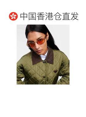 1h可退 香港直邮Prada 普拉达 女士 椭圆形太阳眼镜 brown棕色 舒