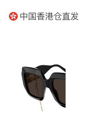 Gucci 黑色徽标大框太阳镜 GG1022S古驰