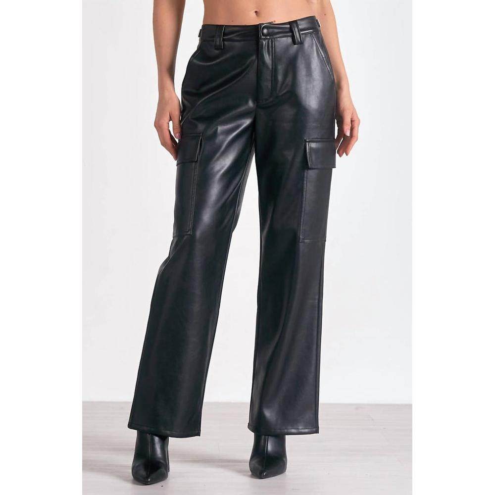 1h可退 【美国直邮】elan 女士 休闲裤皮裤休闲流行穿搭外穿 舒适,淘宝优惠券,粉丝福利购,淘宝优惠卷