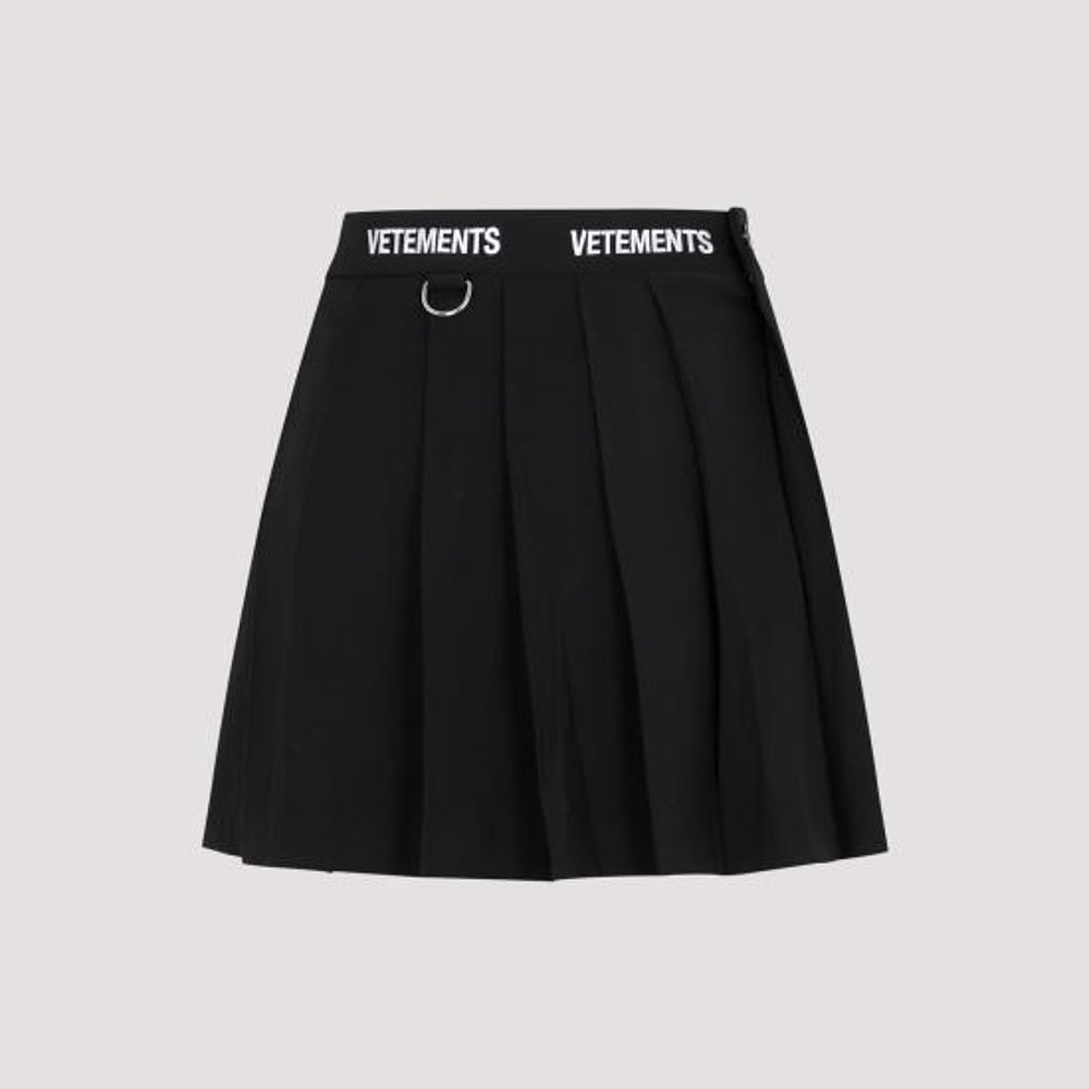 韩国直邮VETEMENTS23FW中长裙女WE54SK280BBLACK - 图2