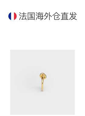 1h可退 欧洲直邮CELINE赛琳 女士棕色镀金黄铜戒指配饰