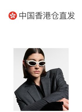 1h可退 香港直邮Celine 思琳 女士 椭圆形太阳眼镜 white白色 舒