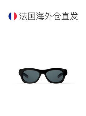 1h可退 欧洲直邮LV路易威登 Frog系列男士黑色醋酸纤维方形太阳镜