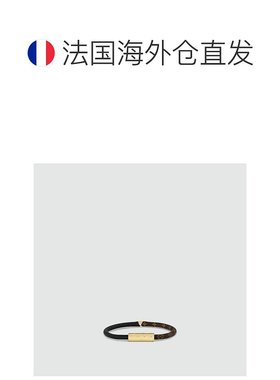 1h可退 欧洲直邮LV/路易威登 女士金色/黑色金属/小牛皮/帆布手链