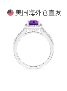 1h可退 【美国直邮】Macy's|紫水晶（1-5/8 克拉总重）和钻石（1/