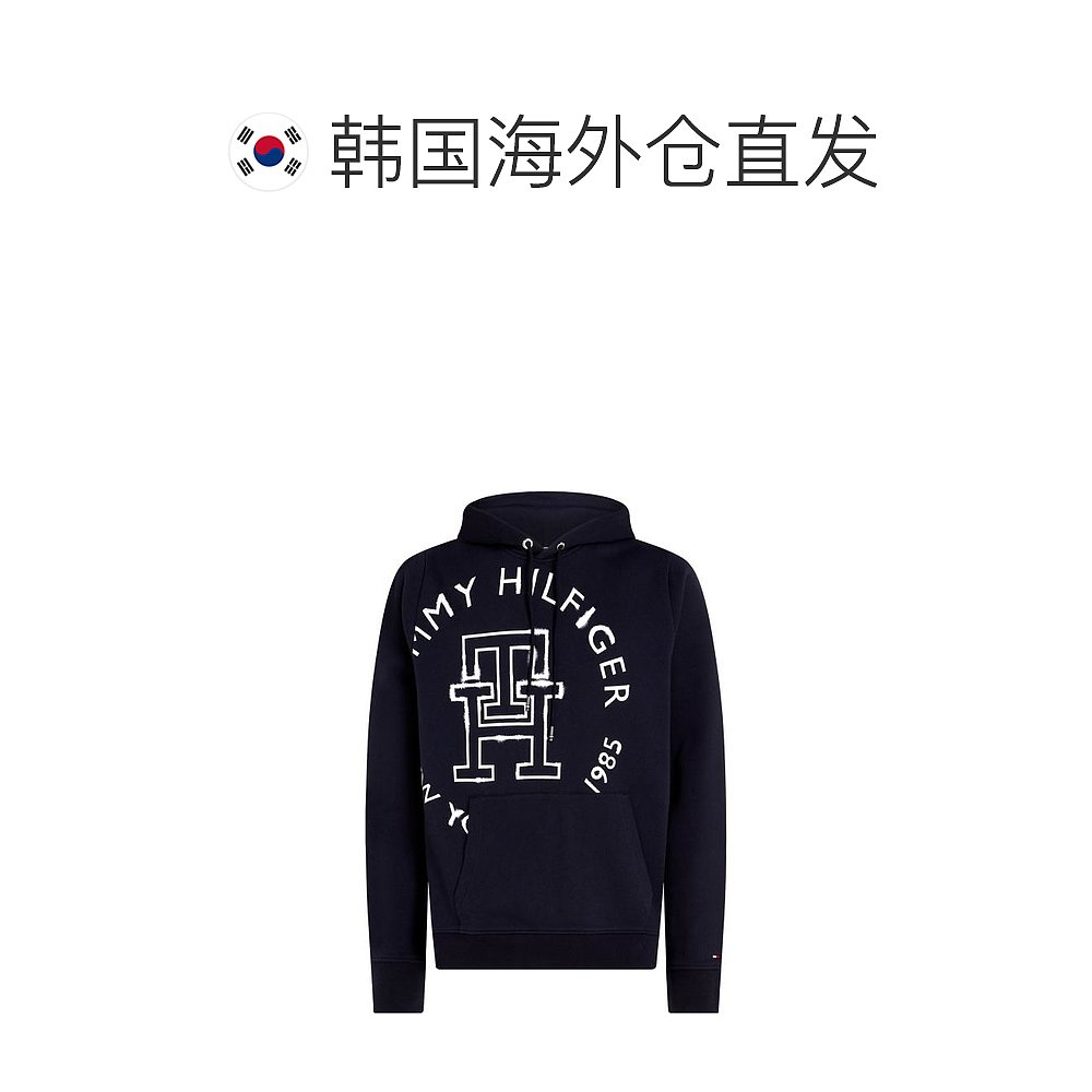 韩国直邮TOMMY HILFIGER23FW连帽卫衣男MW0MW31505DESERT SKY - 图1