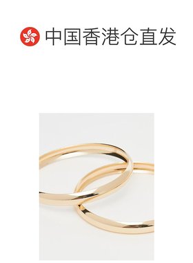 香港直邮ASOS 女士 设计棕色渐变色树脂金色色调手镯(4件套)