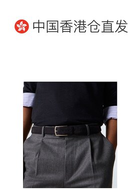 香港直邮zegna 杰尼亚 男士 三个缝线皮带腰带 bl【付后1h可退】
