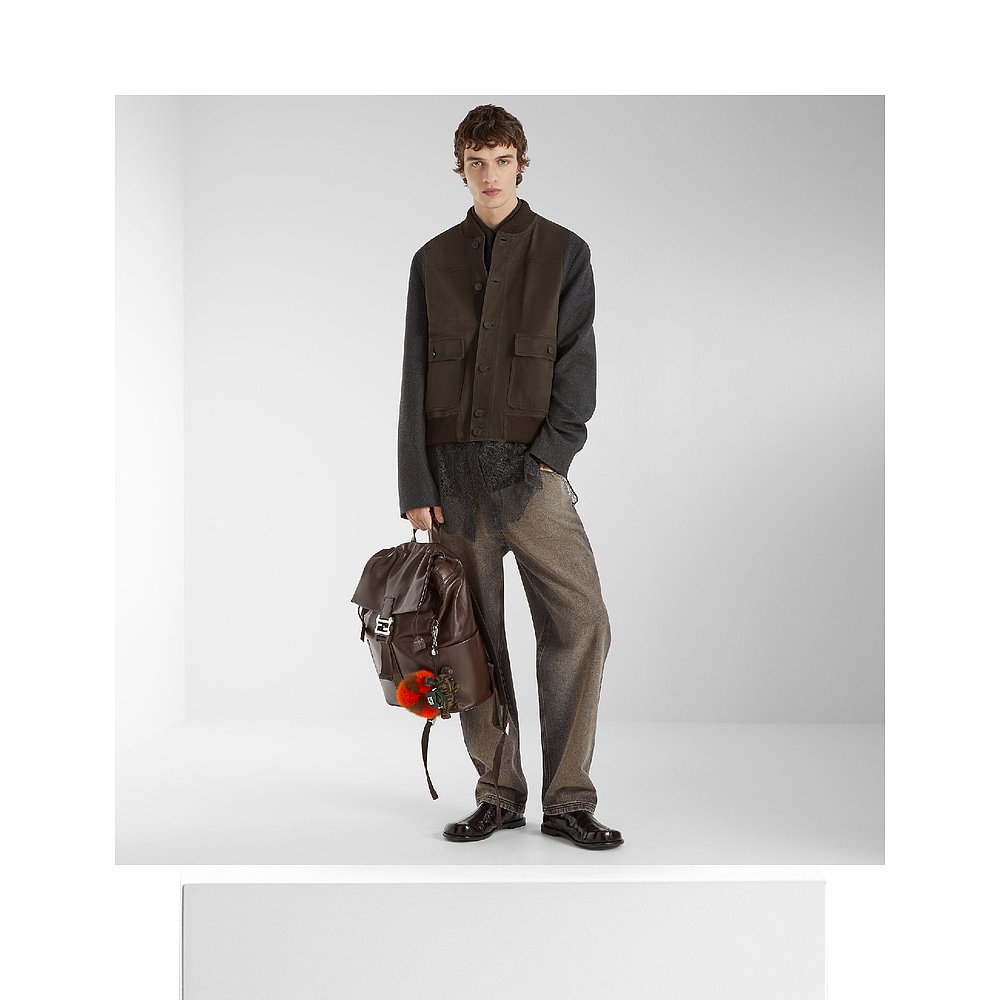 1h可退 欧洲直邮FENDI 芬迪 25秋冬 FPJ888AUYLF1J22 男士 夹克 - 图3