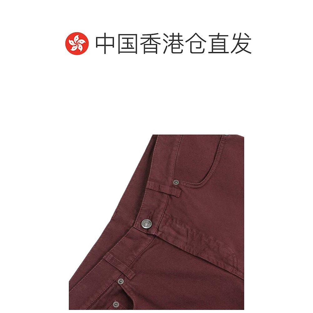 香港直邮FerragamoSALVATORE FERRAGAMO 男士红棕色修身休闲裤 14 - 图1