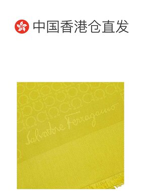 香港直邮FerragamoSALVATORE FERRAGAMO 女士黄色圆点围巾 32-301