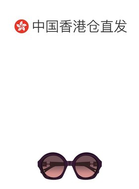 1h可退 香港直邮Chloe 蔻依 女士 圆框太阳镜 CH0302S red红色 舒