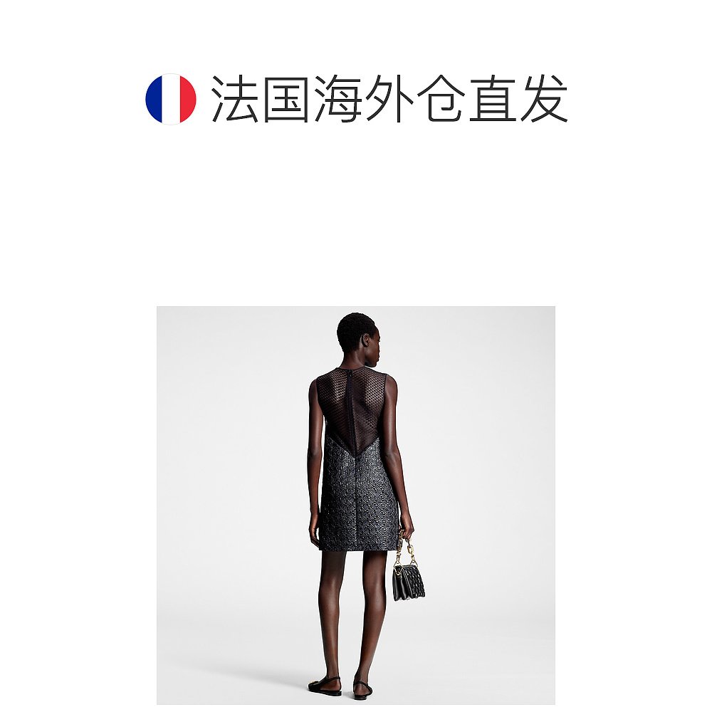 欧洲直邮LOUIS VUITTON(路易威登)女士Monogram lurex图案蕾丝-图1