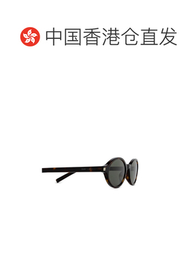香港直邮SAINT LAURENT 女士眼镜 SL751002 AW2024 黑色 圆形太阳