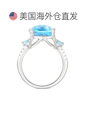 1h可退 【美国直邮】macy's 通用 戒指戒托银戒指托帕石