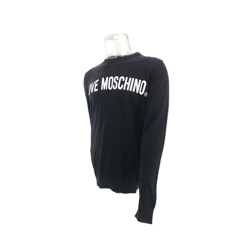 香港直邮Moschino 徽标长袖针织衫 MS2U201X0983C74 - 图0