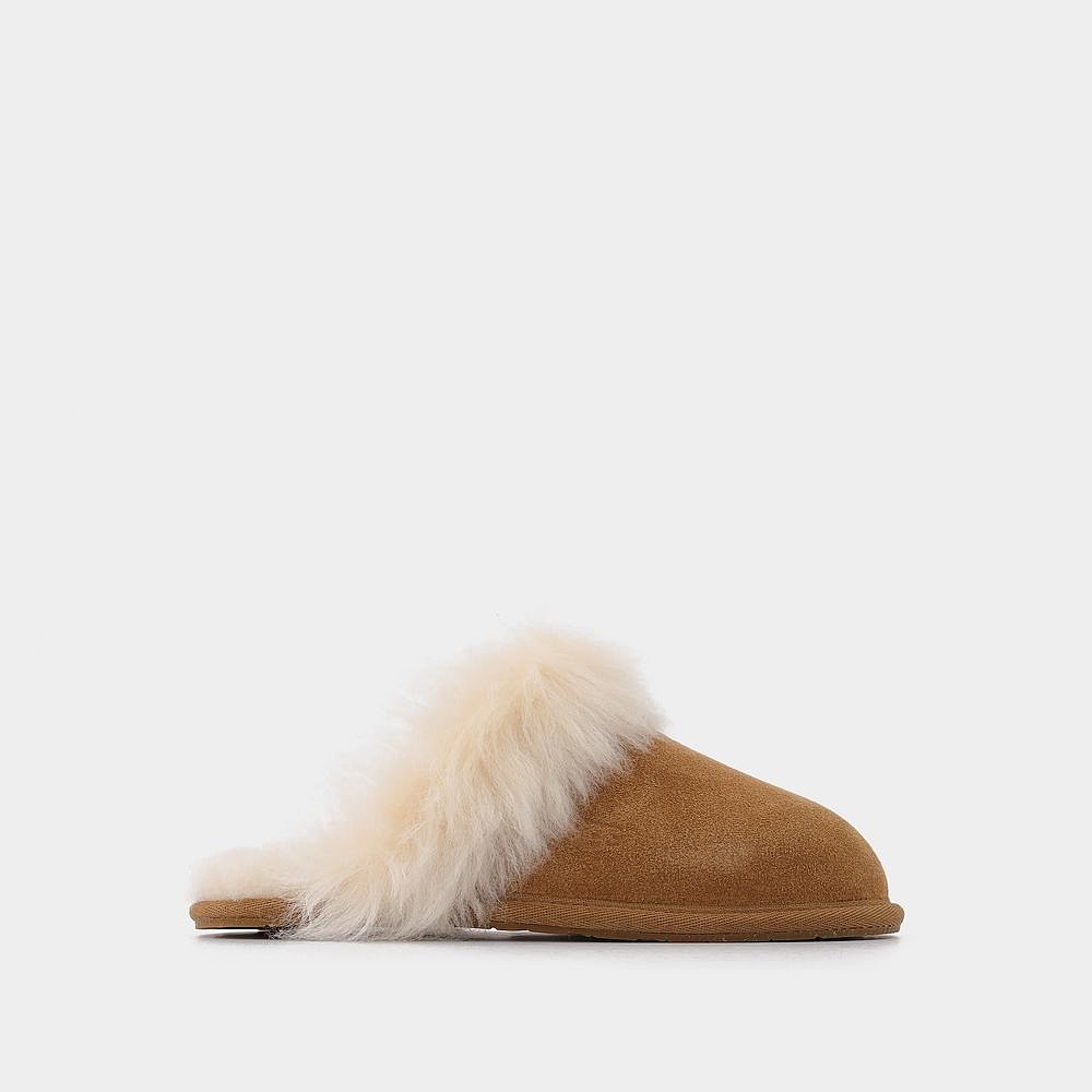 欧洲直邮UggScuff Sis in Brown Shearling - 图2