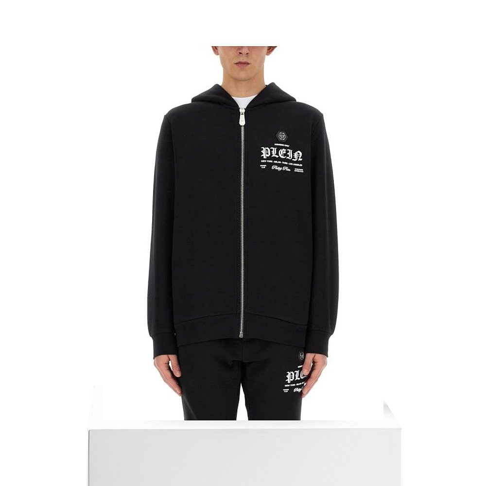 韩国直邮PHILIPP PLEIN24SS连帽衫连帽卫衣男SADCMJB3255 PJO002-图3