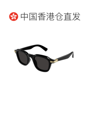 香港直邮CARTIER 男士太阳镜 CT0536S001 CO 黑色 几何太阳镜