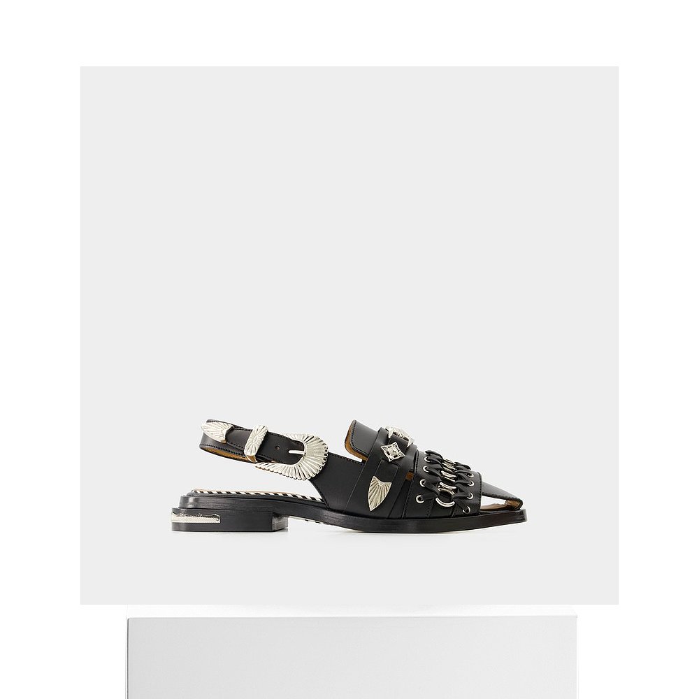 欧洲直邮Aj1312 Sandals - Toga Pulla - Leather - Black - 图3