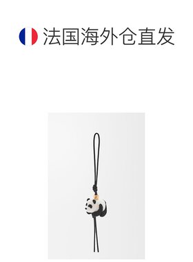 欧洲直邮LOEWE/罗意威 女士黑色/白色毛毡挂饰 【付后1h可退】