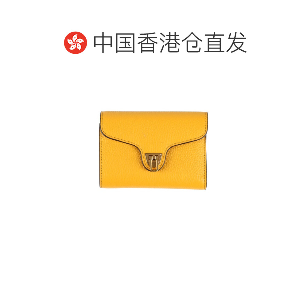 1h可退 香港直邮Coccinelle 女士 钱包 yellow黄色 舒适时尚,淘宝优惠券,粉丝福利购,淘宝优惠卷