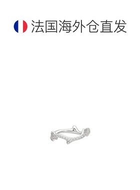 1h可退 欧洲直邮Dior 迪奥 女士白色白金戒指新款