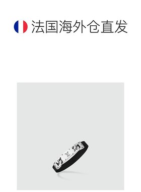 1h可退 欧洲直邮LV路易威登 男士黑色黄铜/皮革手链时尚高级感