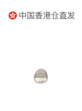 1h可退 香港直邮mcqueen 亚历山大·麦昆 男士 骷髅图章戒指 8366