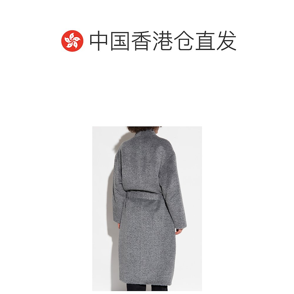 香港直邮Isabel Marant 长袖大衣 MA0127FAA3A02I - 图1