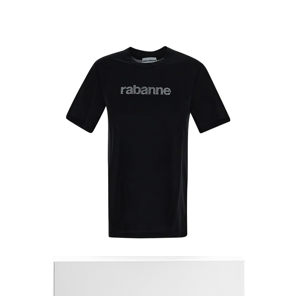 香港直邮Paco Rabanne logo标识短袖T恤 24PJTE151PA0211 - 图3