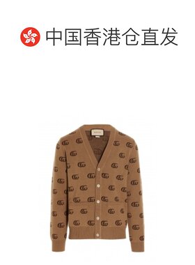 【99新未使用】香港直邮Gucci双G印花针织开衫