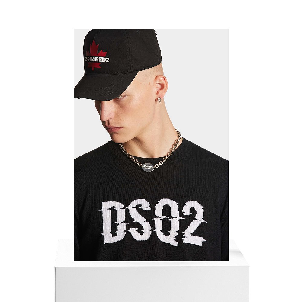 香港直邮Dsquared2 长袖羊毛毛衣 S74HA1425S18434 - 图3