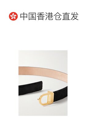 美国直邮KHAITE 女士 马鞍型小牛毛皮带 10103760【付后1h可退】